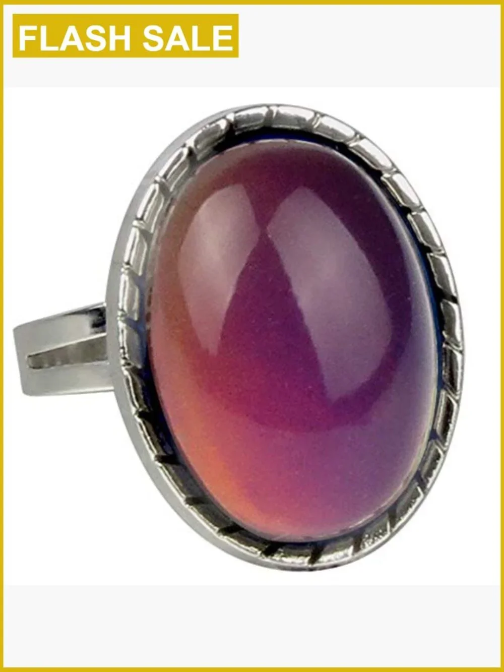 Adjustable Mystique Marble Mood Ring Inspirational Jewelry